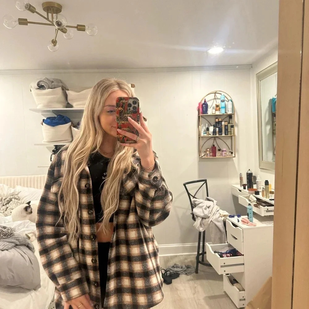 vintage flannel jacket L - Picture 8 of 11